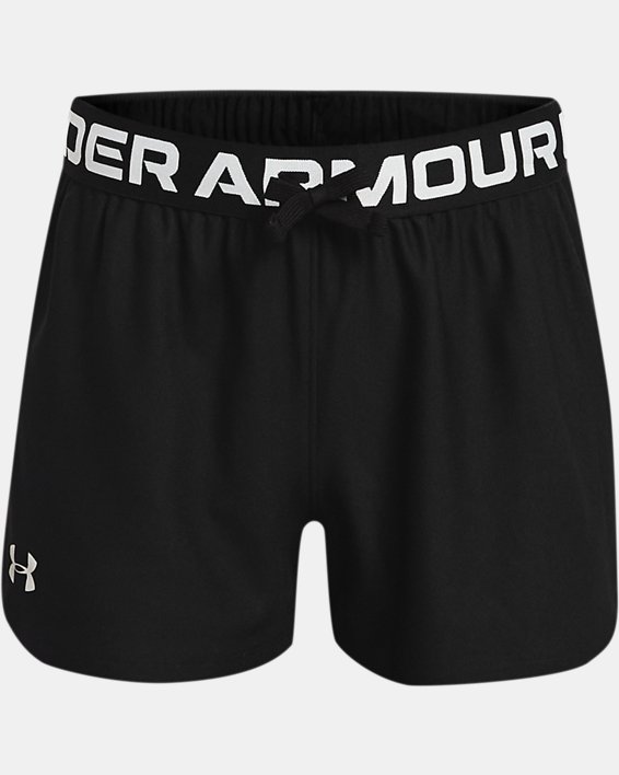 Girls' UA Play Up Shorts in Black image number 0